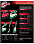 Libman 53718 Utility Brushes Spec Sheet