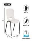 Lifetime Children's Chairs Spec Sheet