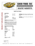 Light Corn Syrup 103CRNSYRPLT Specsheet Light Corn Syrup 103CRNSYRPLT Specsheet
