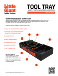 Little Giant Tool Tray Spec Sheet Little Giant Tool Tray Spec Sheet