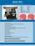 Patty-O-Matic PR12 specsheet