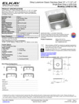 Elkay LRAD151760 Spec Sheet