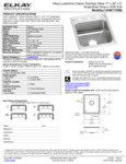 Elkay LRAD172060 Spec Sheet Elkay LRAD172060 Spec Sheet