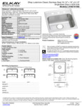 Elkay LRAD191965 Spec Sheet Elkay LRAD191965 Spec Sheet