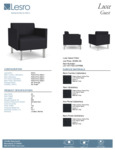 Luxe - LX1101.FSV-01PPBK Spec Sheet Luxe - LX1101.FSV-01PPBK Spec Sheet