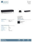 Luxe - LX3001.FSV-01PPBK Spec Sheet Luxe - LX3001.FSV-01PPBK Spec Sheet