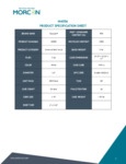 Morcon Toilet Paper Specsheet
