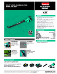 Makita Cordless Blower XBU06Z Specs Makita Cordless Blower XBU06Z Specs