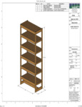 Marco 21" x 31" x 61" Wooden Display Table with 6 Slat Shelves Spec Sheet Marco 21" x 31" x 61" Wooden Display Table with 6 Slat Shelves Spec Sheet