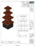 Marco 42" x 42" x 48" Plywood 4-Tier Bakery Display Shelving with Casters Spec Sheet Marco 42" x 42" x 48" Plywood 4-Tier Bakery Display Shelving with Casters Spec Sheet
