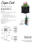 Mayne Cape Cod 14x14 Square Spec Sheet
