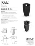 Mayne Kobi Waste Bin Spec Sheet