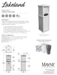 Mayne Lakeland Towel Valet Spec Sheet