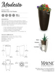 Mayne Modesto 42 Inch Planter Spec Sheet