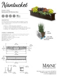 Mayne Nantucket 5ft Window Box Spec Sheet Mayne Nantucket 5ft Window Box Spec Sheet