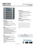 Mr. Cool Signature AC Condenser Spec Sheet Mr. Cool Signature AC Condenser Spec Sheet