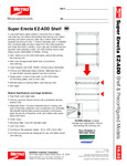 METRO Super Erecta EZ-ADD Shelf Specs METRO Super Erecta EZ-ADD Shelf Specs