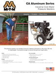 Mi-T-M CA-Aluminum-Series Cold Water Pressure Washer Spec Sheet