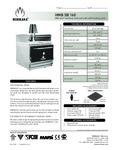 Mibrasa Charcoal Oven HMB SB 160 Spec Sheet