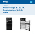 MicroFridge 3.1MF7-7A1 Spec Sheet MicroFridge 3.1MF7-7A1 Spec Sheet