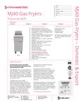 Frymaster MJ40 Gas Fryers Frymaster MJ40 Gas Fryers