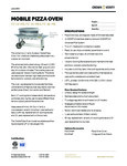 Mobile Pizza Oven Spec Sheet Mobile Pizza Oven Spec Sheet