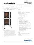 Moffat E35D6-2 Double Deck Full Size 6 Pan Convection Oven Specsheet Moffat E35D6-2 Double Deck Full Size 6 Pan Convection Oven Specsheet