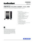 Moffat H8D-FS-UC Full Size 8 Tray Electric Holding Cabinet Touch Screen Controls Specsheet Moffat H8D-FS-UC Full Size 8 Tray Electric Holding Cabinet Touch Screen Controls Specsheet