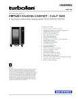 Moffat H8T-UC Half Size 8 Tray Undercounter holding cabinet touch screen controls specsheet Moffat H8T-UC Half Size 8 Tray Undercounter holding cabinet touch screen controls specsheet