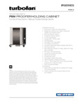 Moffat P8M full size 8 tray holding cabinet-proofer mechanical controls and compact width specsheet