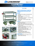 CART, MOTOR UTILITY, 3 SHELF, LOAD MASTER