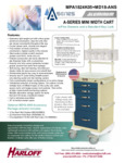 A-SERIES NARROW ALUMINUM ANESTHESIA CART WITH MD18-ANS ACCESSORIES spec sheet A-SERIES NARROW ALUMINUM ANESTHESIA CART WITH MD18-ANS ACCESSORIES spec sheet