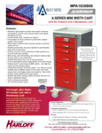 A-SERIES ALUMINUM NARROW BREAKAWAY CRASH CART, TALL HEIGHT, SIX DRAWERS, BREAKAWAY LOCK spec sheet A-SERIES ALUMINUM NARROW BREAKAWAY CRASH CART, TALL HEIGHT, SIX DRAWERS, BREAKAWAY LOCK spec sheet