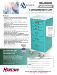 A-SERIES NARROW LIGHTWEIGHT SIX DRAWER ANESTHESIA CART, TALL HEIGHT, KEY LOCK spec sheet A-SERIES NARROW LIGHTWEIGHT SIX DRAWER ANESTHESIA CART, TALL HEIGHT, KEY LOCK spec sheet