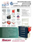 A-SERIES LIGHTWEIGHT ANESTHESIA CART WITH MD30-ANS3 PACKAGE, TALL, STANDARD WIDTH spec sheet A-SERIES LIGHTWEIGHT ANESTHESIA CART WITH MD30-ANS3 PACKAGE, TALL, STANDARD WIDTH spec sheet