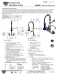 FAUCET PRERN WALL 8"C 8"RSR 8"SWNG 1.07 GPM spec sheet