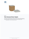 Tork Universal 1-Ply White 1/4 Fold Dinner Napkin 17" x 17" Tork Universal 1-Ply White 1/4 Fold Dinner Napkin 17" x 17"