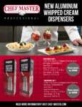 New Aluminum Whipped Cream Dispensers