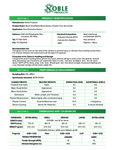 Noble Black Vinyl-Nitirle Spec Sheet