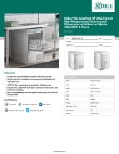 Noble Warewashing 495HTUC24 Specsheet Noble Warewashing 495HTUC24 Specsheet