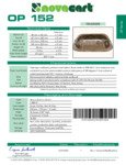 Novacart N9J08598 Spec Sheet