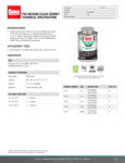 Oatey Medium Clear Cement Specsheet