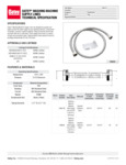 Oatey Washing Machine Supply Lines Spec Sheet