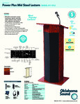 Oklahoma Sound Spec Sheet Power Plus Lectern Oklahoma Sound Spec Sheet Power Plus Lectern