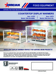 Omcan DW-CN Display Warmer Specsheet Omcan DW-CN Display Warmer Specsheet