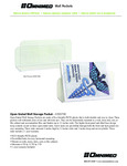 Omnimed Open Ended Wall Storage Pocket Spec Sheet