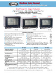 Medium Duty Manual Countertop Convection Ovens Medium Duty Manual Countertop Convection Ovens