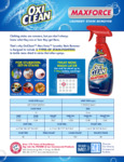 OxiClean Max Force Specsheet