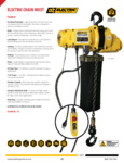 OZ Electric Chain Hoists Specsheet