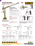 OZ Tele-Pro Davit Crane Specsheet OZ Tele-Pro Davit Crane Specsheet
